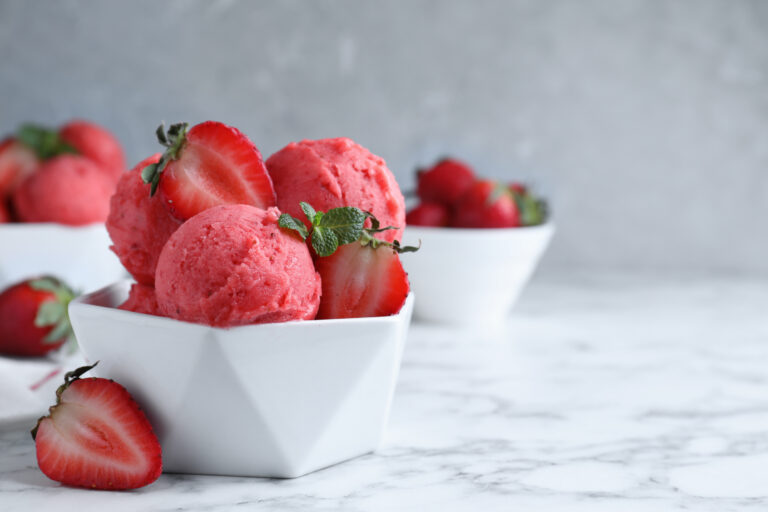 Strawberry Daiquiri Sorbet